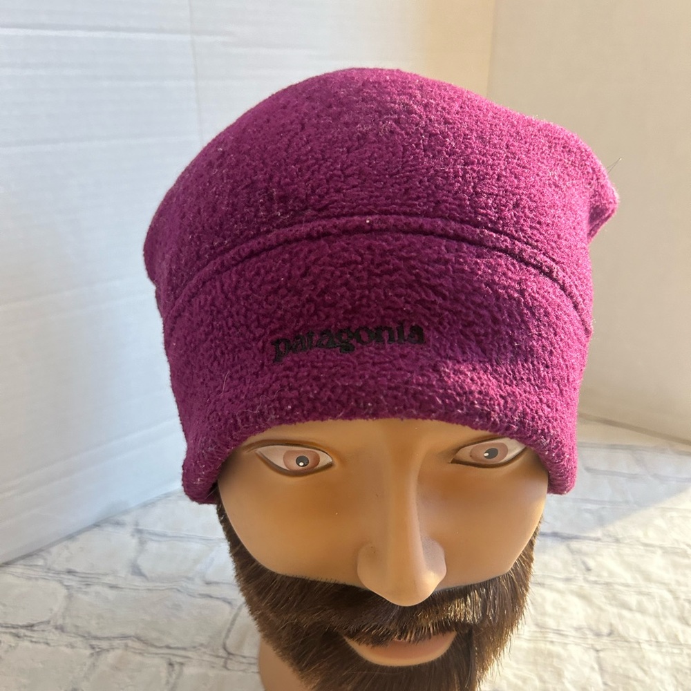 PATAGONIA VTG 90’S BETTER SWEATER FLEECE PURPLE BEANIE 100% POLYESTER ONE SIZE